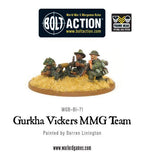 Bolt Action Gurkha Vickers MMG team -