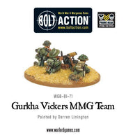 Bolt Action Gurkha Vickers MMG team -