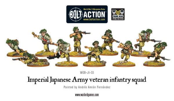 Bolt Action Imperial Japanese Army veteran infantry squad