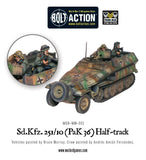 Bolt Action Sd.Kfz 251/10 half-track (3.7cm PaK) plastic boxed set -
